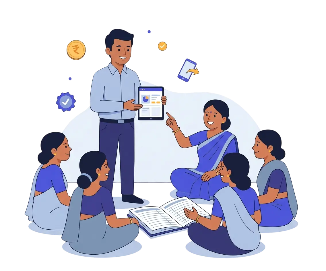 Group Connect Affiliate helping an SHG go digital